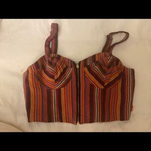 Bohimian crop top